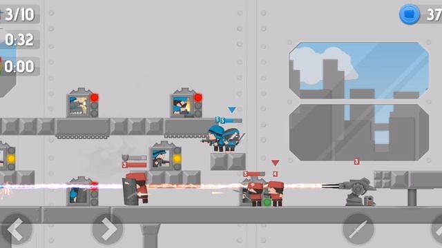 Гриша не может пройти через 2 лазера на моей базе в Clone Armies!!