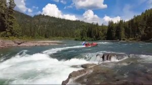 Горная река Кизир,пороги, тайга