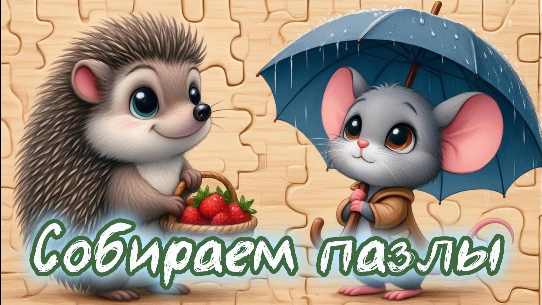 🧩 Секретная техника сборки двух пазлов|Пазлы для детей 🧩