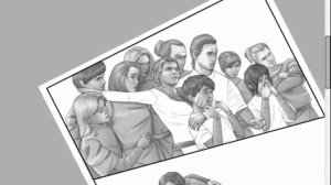 Процесс рисования страницы комикса Дары Бродячих Льдов - научная фантастика - рисунок в PaintToolSAI