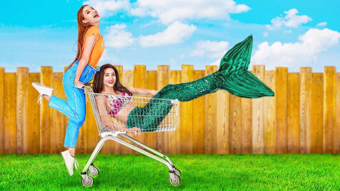 🧜♀️ Челлендж «Побудь русалкой целый день»! 🌊 смотреть онлайн