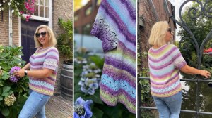 Моя первая круглая кокетка готова #вязание