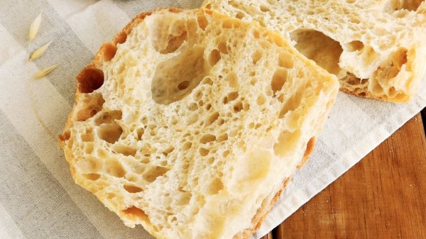 Чиабатта (чабатта) на пшеничной закваске. Простой рецепт