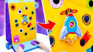 Ракета на Луну 🚀 Простые поделки из картона своими руками