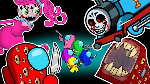 AMONG US Гейнт Рэд против зомби, Thomas.exe, Мамочкины длинные ноги, Бенди | Все серии смотреть онлайн