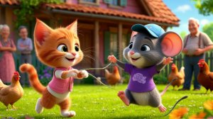 Мультик : Котёнок и Мышонок