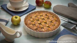 Яблочный пирог с карамельными яблоками: начинка как отдельный десерт