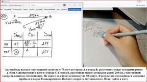 Автомобиль выехал с постоянной скоростью 75 км/ч из города А в город В, расстояние между которыми