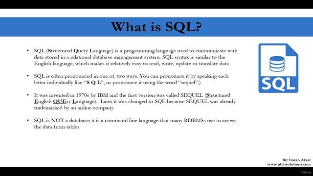 dba_1.5. What is SQL смотреть онлайн