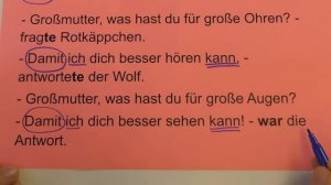 Rotkäppchen - Красная Шапочка читаем по-немецки + грамматика