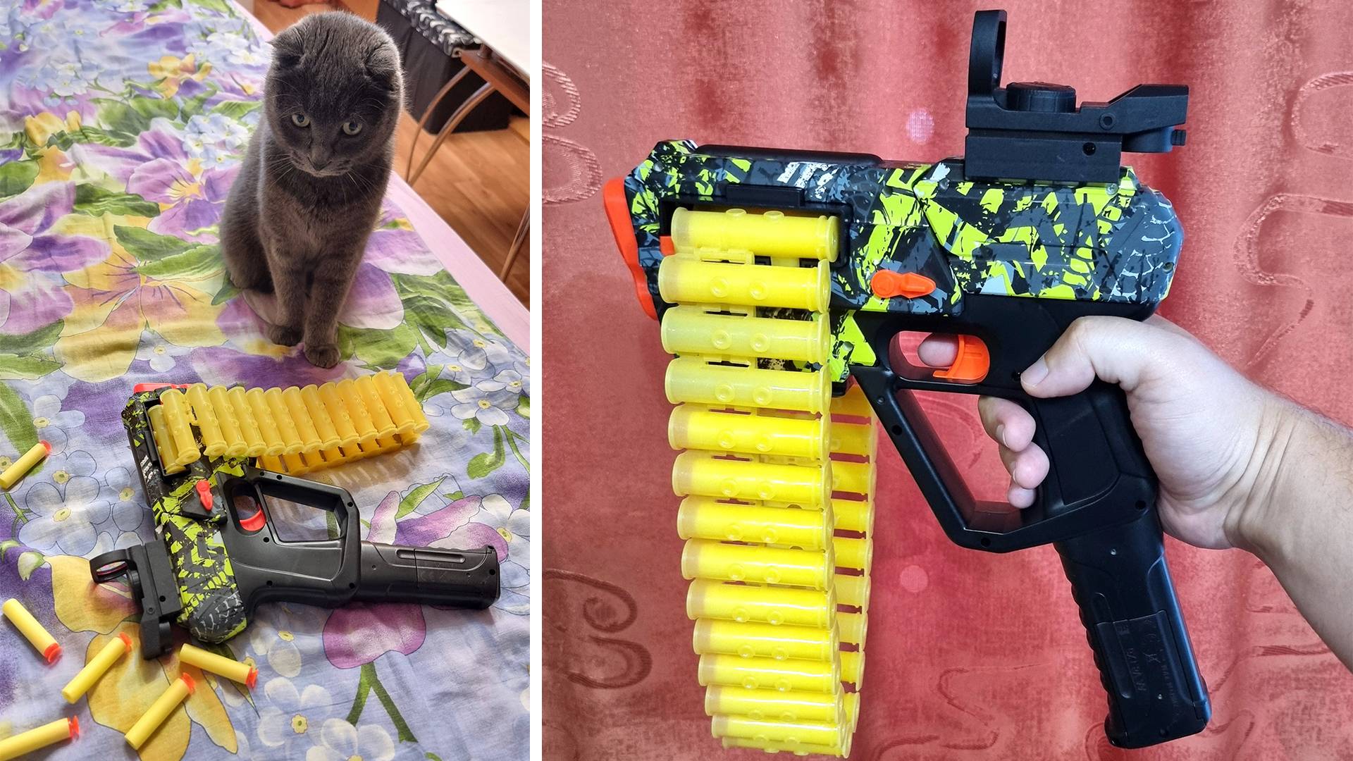 Электрический пистолет пулемёт от BuzzUP! TRX с присосками круче Нерф смотреть онлайн