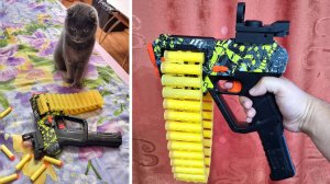 Электрический пистолет пулемёт от BuzzUP! TRX с присосками круче Нерф