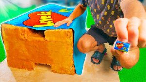 СДЕЛАЛИ ОГРОМНУЮ ЖВАЧКУ ВЕСОМ 150КГ!