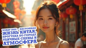 Чэнду 2025 — настоящая жизнь Китая, прогулка по городу, уличные сцены и атмосфера
