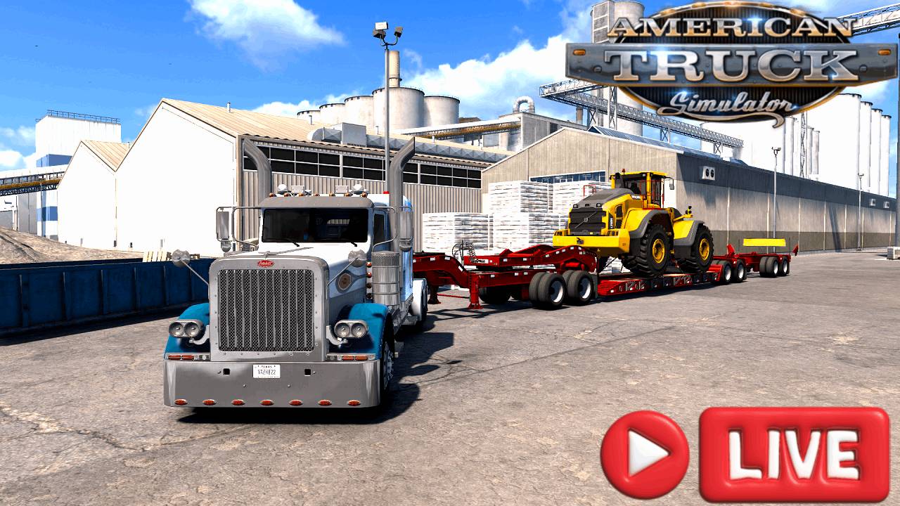 🔴 American Truck Simulator (1.55) | КАТАЕМ ПО ДЕФОЛТУ НА ПЕТРУХЕ, НА РУЛЕ PXN V10 ! +0 смотреть онлайн