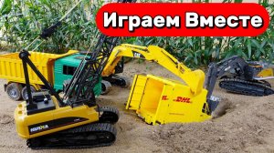 МУЛЬТИКИ ПРО МАШИНКИ ДЛЯ ДЕТЕЙ 🚗  ИГРУШЕЧНЫЙ ЭКСКАВАТОР СПАСАЕТ МАШИНКИ
