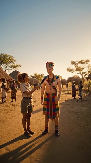 Как вам африка? #африка #репортаж #юмор #кокошник #платье #интервью #смешно #вопросответ #слоны