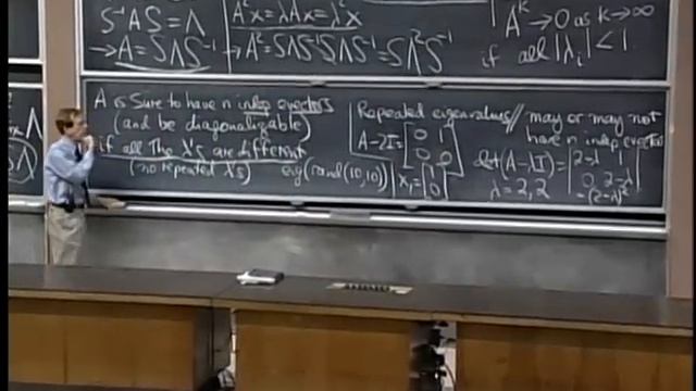 22. Diagonalization and Powers of A смотреть онлайн