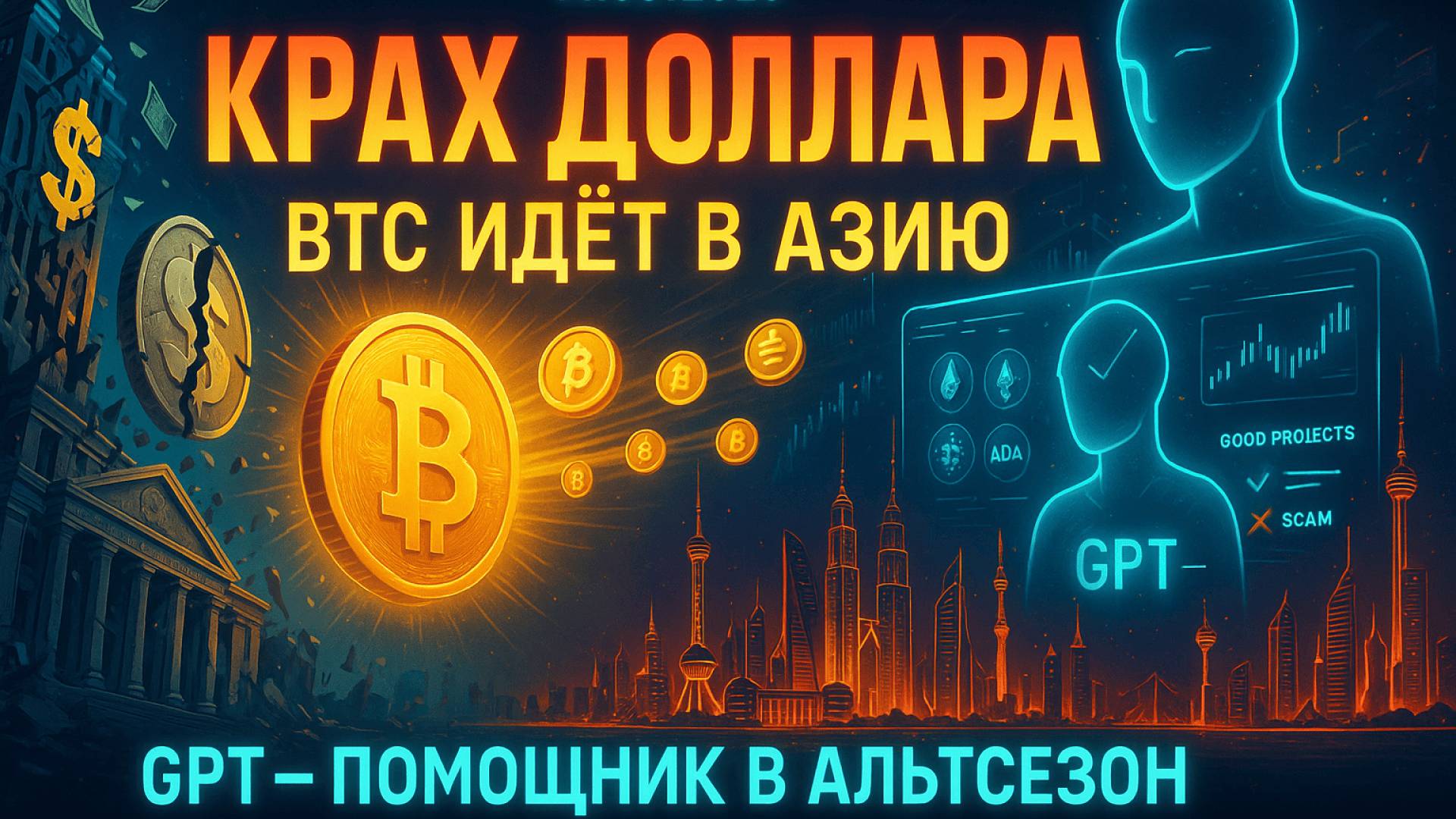 КРИПТА НОВОСТИ 14.08.2025 | КРАХ ДОЛЛАРА БИТКОИН В АЗИЮ | АЛЬТКОИНЫ ОТ GPT | ЭФИР ПОЧТИ МАКСИМУМ смотреть онлайн