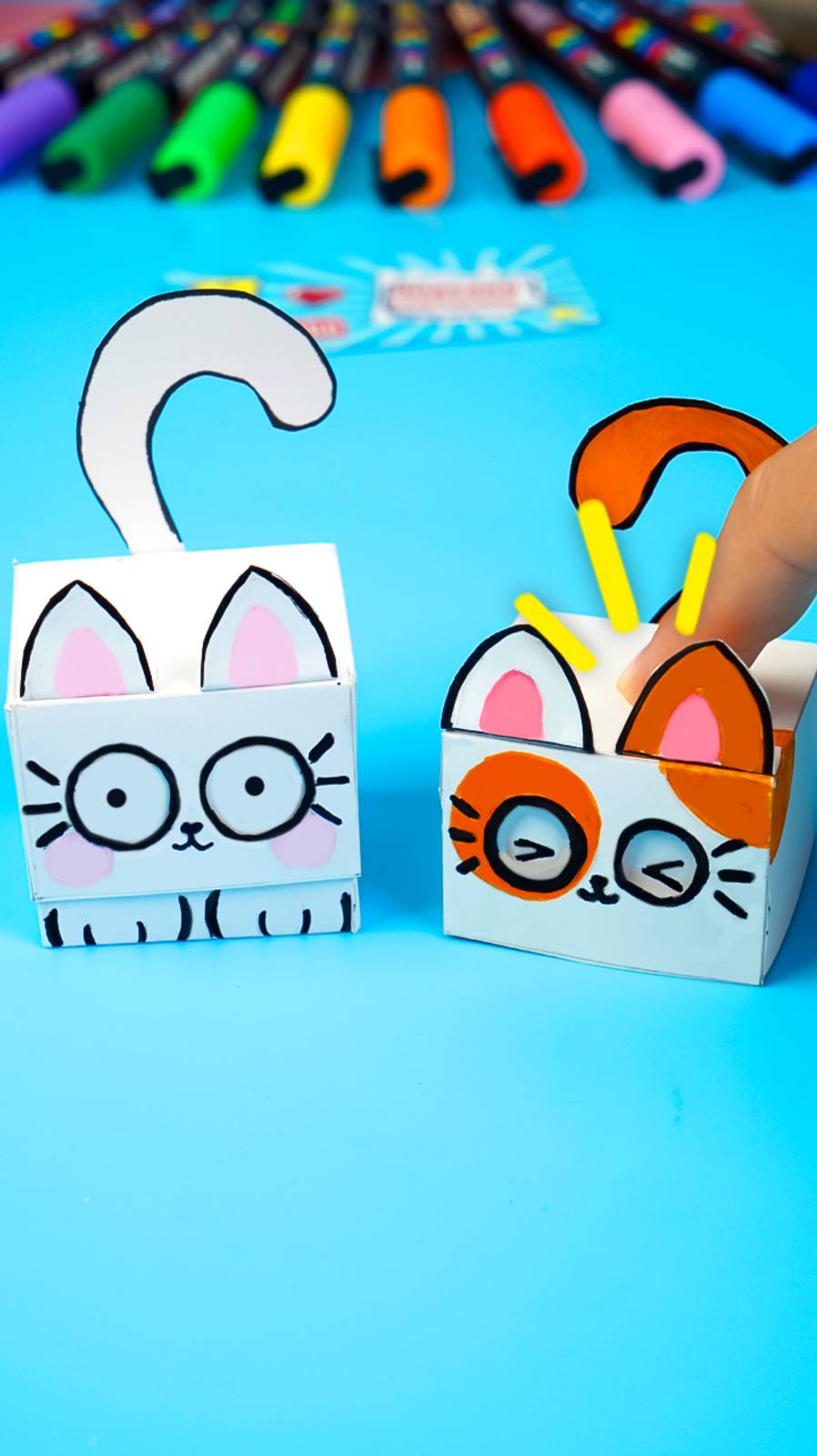 Сделай своего котёнка из бумаги! 🐱✂️ поделки самоделки