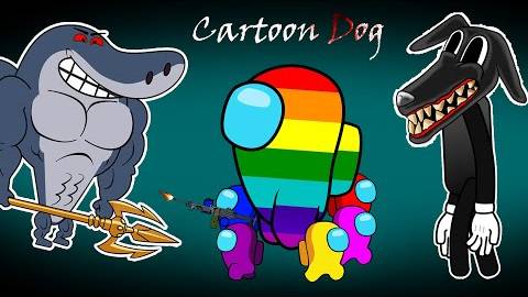 AMONG US - Подборка среди нас 🆚 Мультяшный кот, Мультяшная собака, Обнимашка-Вугги, Голова сирены. смотреть онлайн