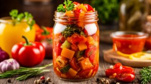 «Вкусное овощное ассорти: яркие цвета и насыщенный вкус на вашем столе!»