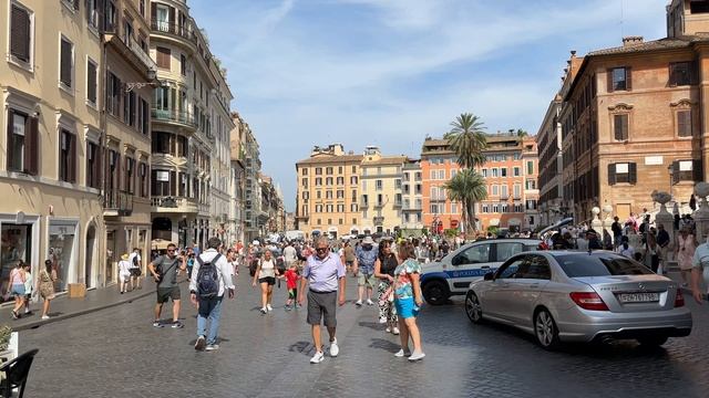 Италия🇮🇹[4К] Рим, красивый город, пешие прогулки по городу. смотреть онлайн