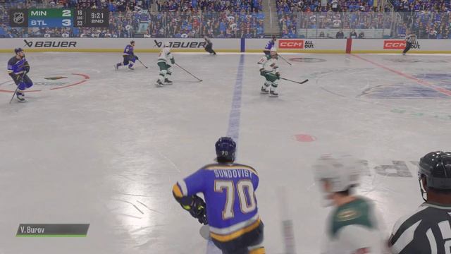 NHL 25 Карьера. Minnesota Wild - St. Louise Blues. Предсезонка #3.