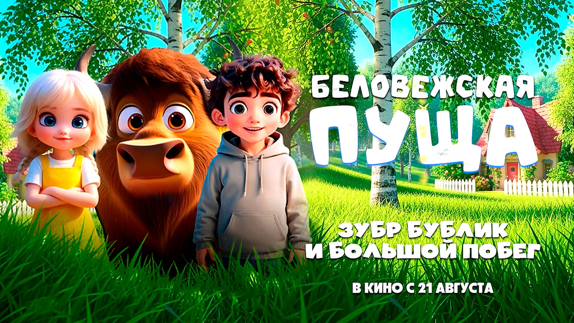 ≪Беловежская пуща. Зубр Бублик и большой побег≫ - в кино с 21 августа 2025 г. (трейлер) смотреть онлайн