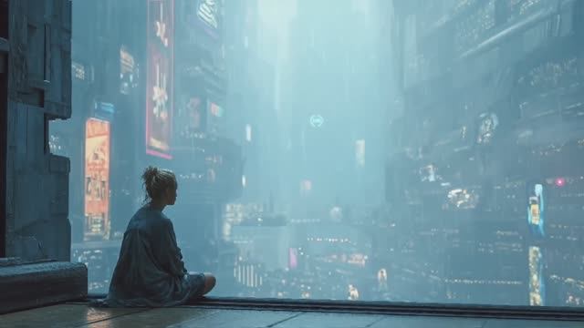 Exhale Relaxing Blade Runner Vibes Soundscape смотреть онлайн