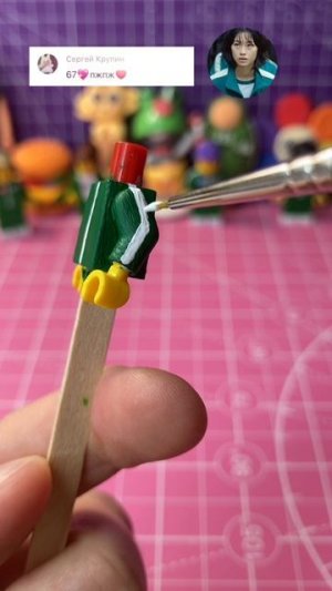 Кастом мини фигурки в Са Бёк 067 💚✨ Эксклюзив в ТГК: krutotut_rus #творчество #067 #diy