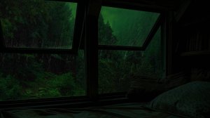 Ночной Дождь в Окне для Сна и Релакса | Фоновый Шум Дождя
