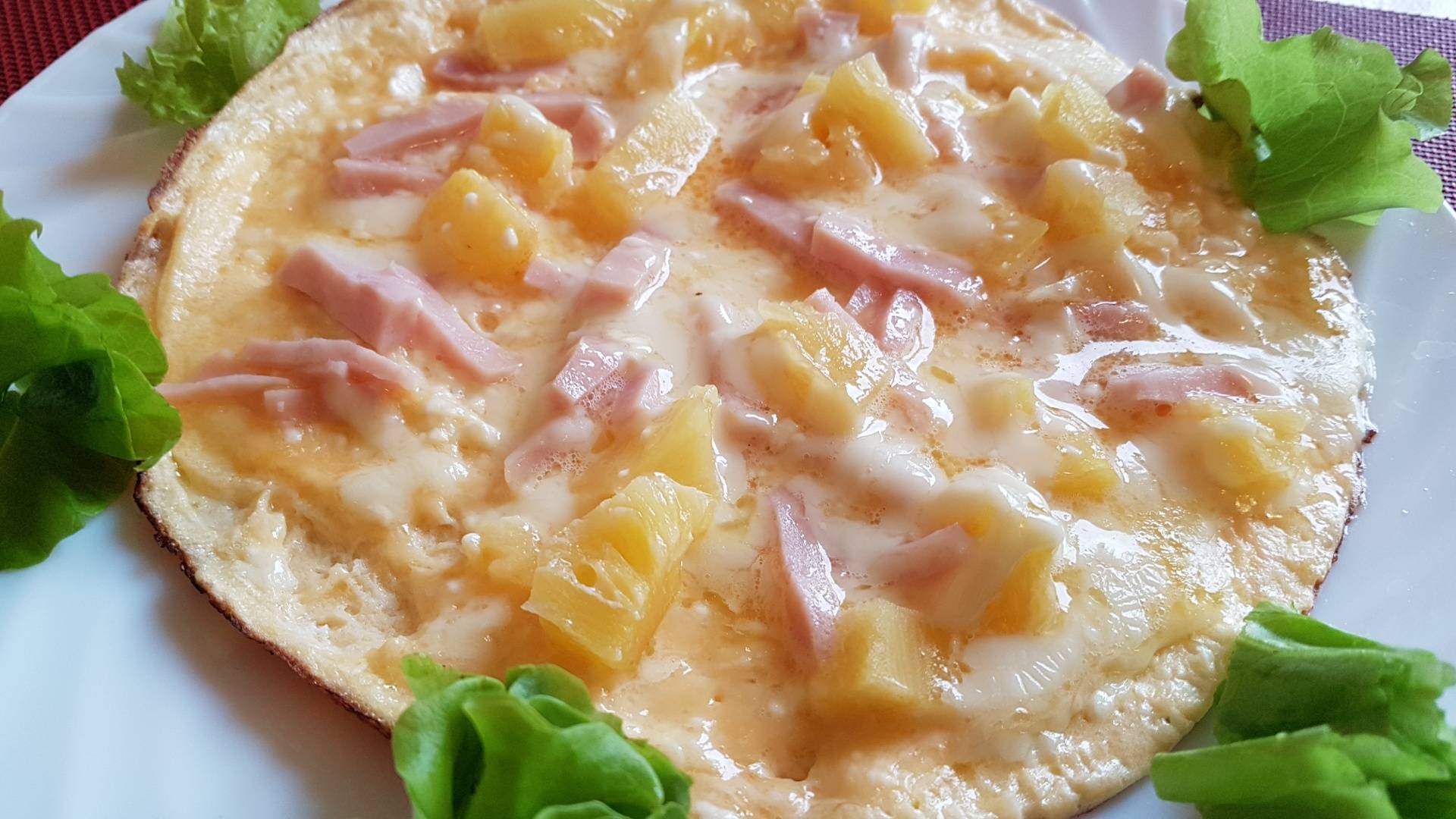 Омлет с творогом, сыром и ананасами смотреть онлайн