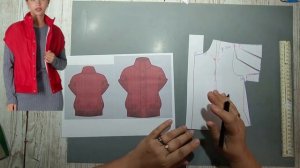 Моделирование. Жилетка с резинкой по рукаву. Секреты пришивания планки. Выкройка № 1793.