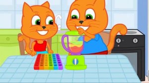 Мультики для малышей | Семья котиков. Автобусный тур | Мультики развивашки для детей