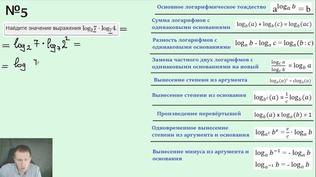 ЕГЭ 2024. Задание №7. Все задачи банка ФИПИ на логарифм.