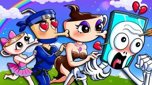 Чу~! 💖 Эстафета поцелуев Brainrot — Самый счастливый день в Pot Hotspot?!😆😆 / Brainrot и Sprunki