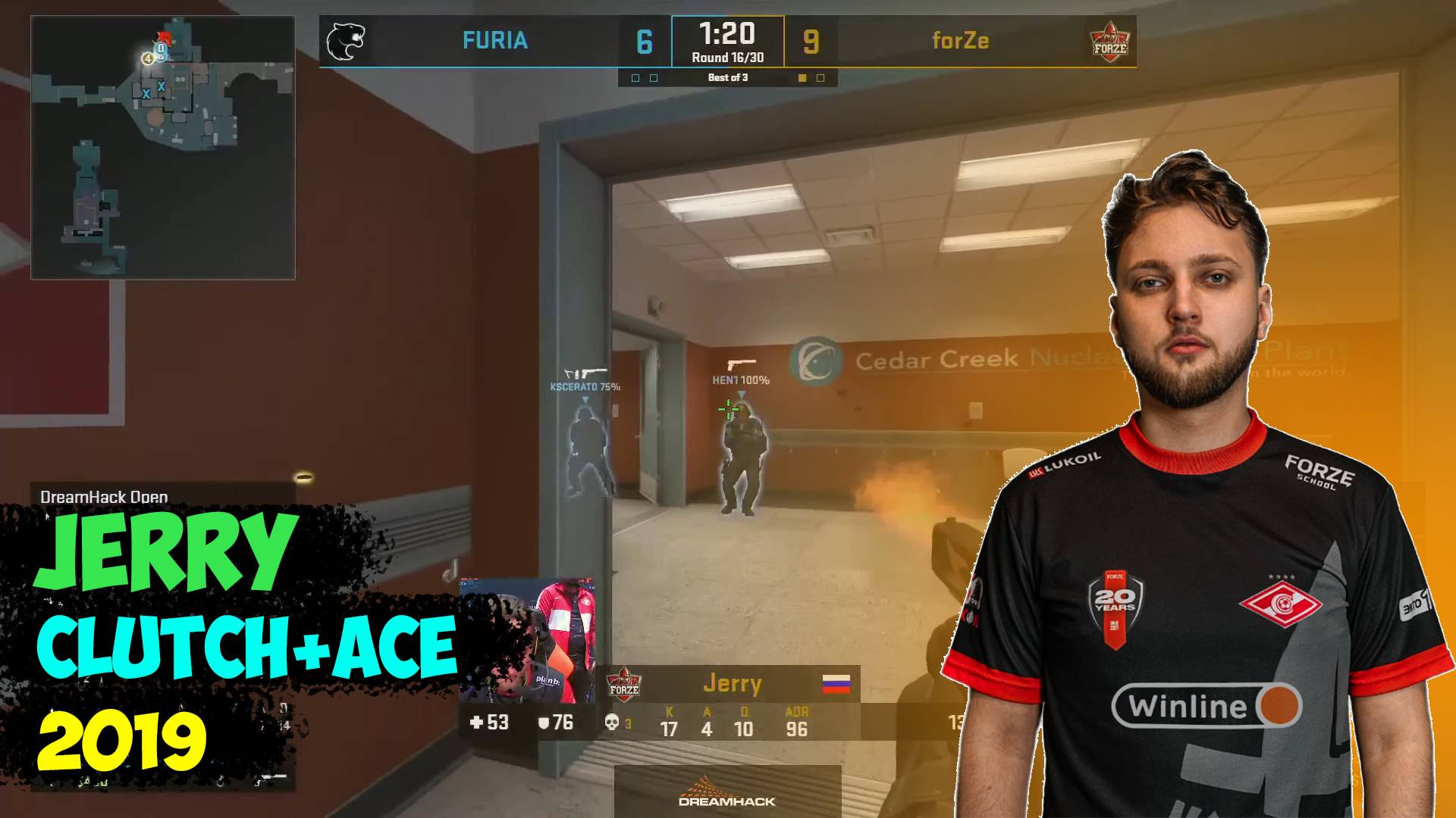 Jerry Clutch 1v5 | Jerry Highlights | Jerry Forze Ace Pistols Nuke | Furia Vs ForZe