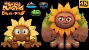 Цветак - Юный/Взрослый Все Песни и Анимации (My Singing Monsters Dawn Of Fire)