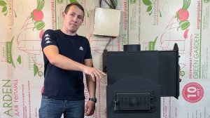 Печь для бани с обогревом комнаты отдыха.