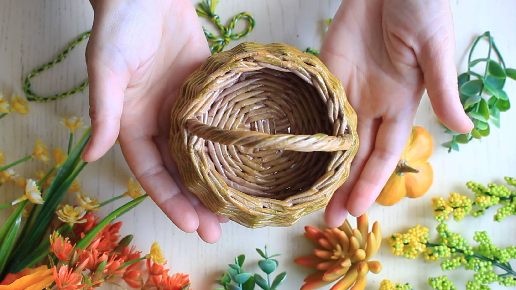 Осенняя симфония в бумажной корзинке