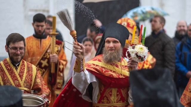 Фрагмент Светлой Заутрени в Свято-Троицком Даниловом монастыре, г. Переславль