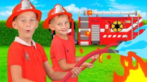 Песенка Про Пожарных | Firefighters Song Левий Лев