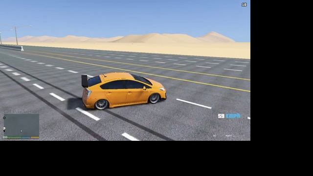 TOYOTA PRIUS 525 км в час в GTA 5 самая быстрая гибрид тачка в мире смотреть онлайн