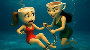 Спасение Балерины Капучины из бассеина