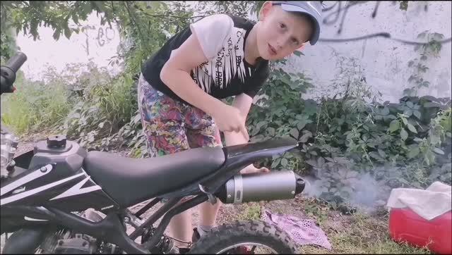 Прокачал питбайк