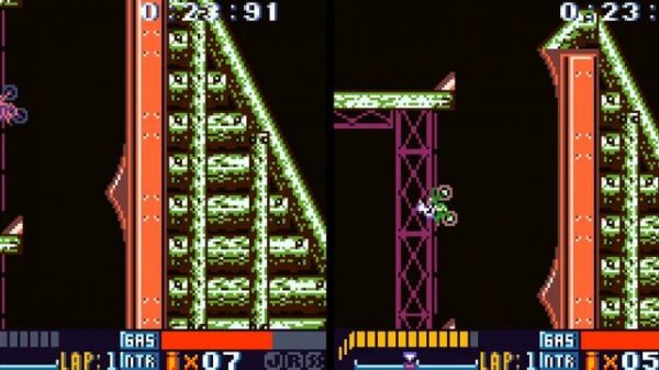 Motocross Maniacs 2 (1999) [Game Boy Color] 2 player