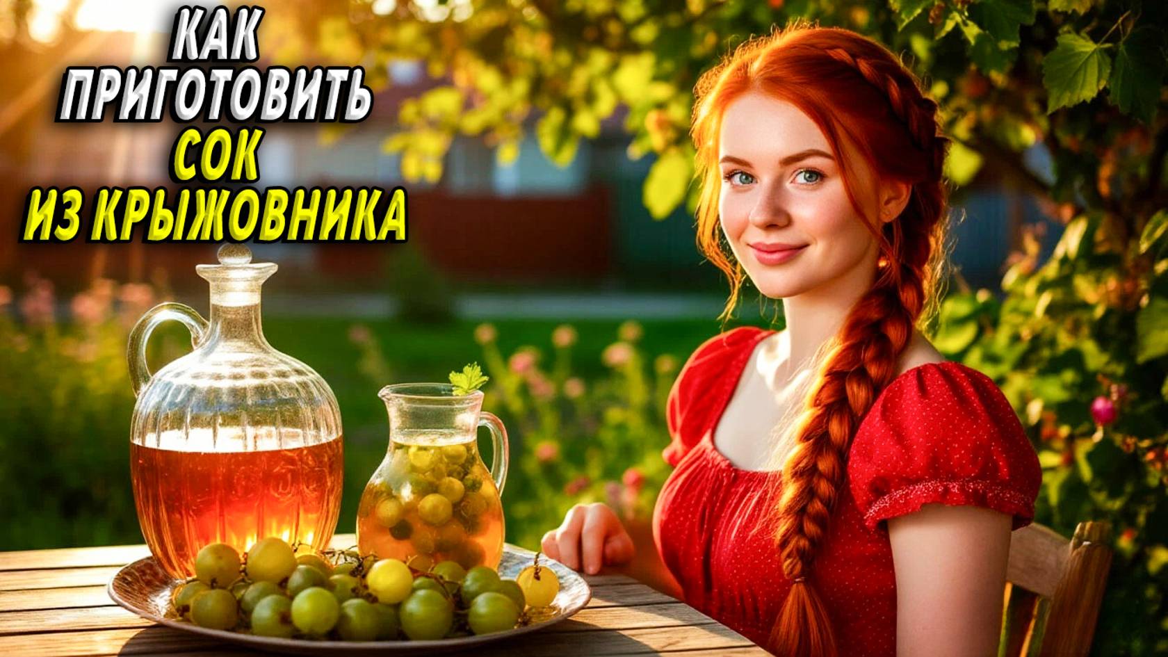 Как приготовить сок из крыжовника смотреть онлайн