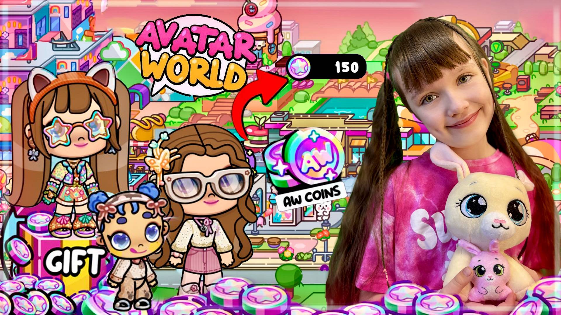 Как БЕСПЛАТНО Получить 150 Звездочек МОНЕТ в Avatar World. Новые ПАКИ. #avatarworld #аватарворлд смотреть онлайн