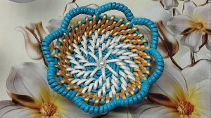 Мастер-класс Тарелочки для чашечки корневым плетением